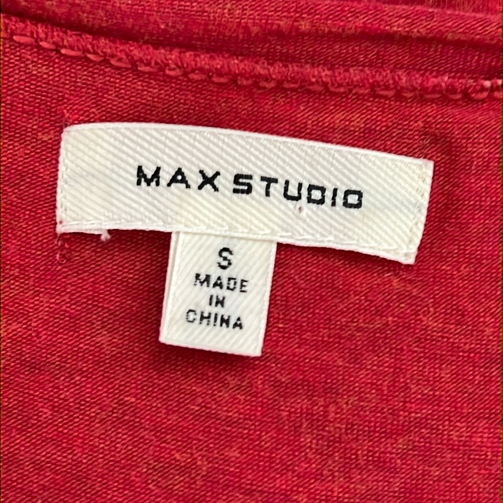 Max Studio Sleeveless Pumpkin Spice Red Orange Maxi Dress - Picture 9 of 11
